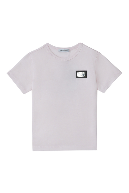 Kids Jersey T-Shirt with Logo Tag
